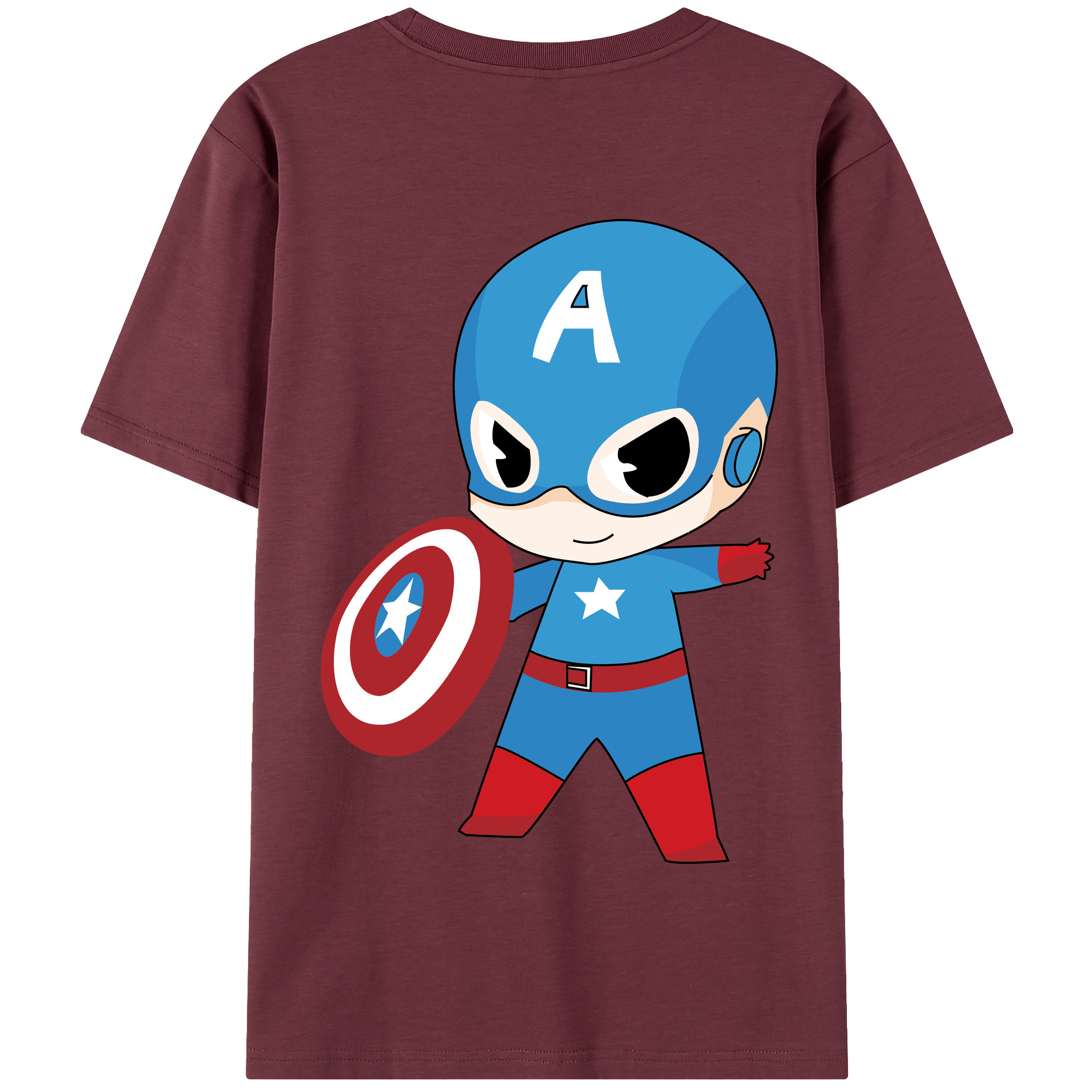 （画像用） アベンジャーズ The Avengers 綿100％半袖Tシャツ（背面プリント）